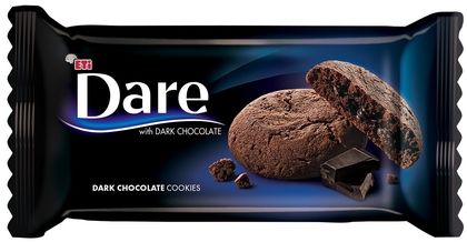 Zdjęcie produktu - Ciasteczka czekoladowe Dare 74g