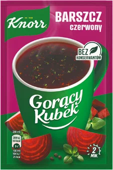 Zupa Gorący Kubek barszcz czerwony Knorr 14g widok 1