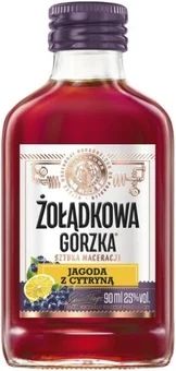 Zdjęcie produktu - Likier Żołądkowa gorzka jagoda z cytryną 90ml 25%