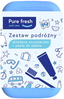 Zdjęcie produktu - Zestaw podróżny szczotecz+pasta d/z Pure Fresh szt