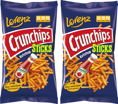 Zdjęcie produktu - Chipsy Crunchips Sticks ketchup