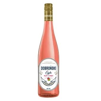 Cydr Dobroński malina limonka 0,75l 4,5% widok 1