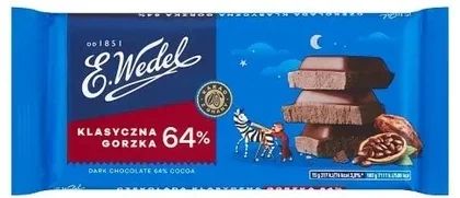 Czekolada gorzka 64% Wedel 90g widok 1