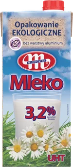 Mleko UHT 3,2% Mlekovita 1l widok główny 