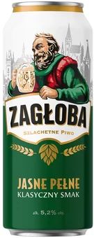 Piwo Zagłoba jasne pełne 0,5l 5,2% puszka widok główny 