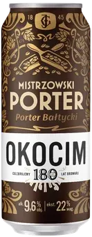 Piwo Okocim porter 0,5l 9,6% puszka widok 1