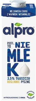 Zdjęcie produktu - Napój owsiany Psst! To nie mleko Alpro 1l