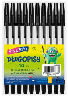 Długopis Fine Basic Gryzmaki 10szt mix SZ26 widok 1