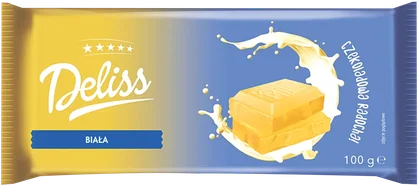 Czekolada biała Deliss 100g widok główny