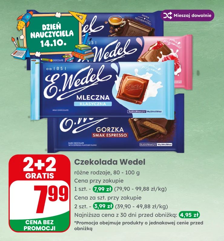 Banner dzień nauczyciela bombonierka bombonierki czekolada raffaello merci wedel deliss
