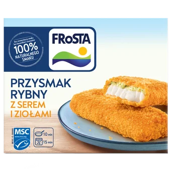 Zdjęcie produktu - Przysmak rybny z serem i ziołami Frosta 220g