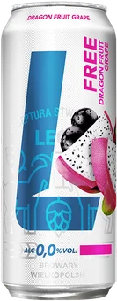 Piwo Lech Free smoczy owoc 0,5l 0% puszka widok 1