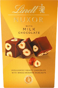 Bombonierka milk choco&hazelnuts Nuxor 150g widok główny 