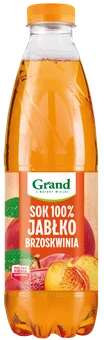 Sok jabłko brzoskwinia Grand 1l widok 1