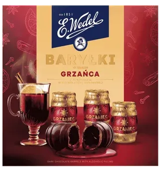 Bombonierka Baryłki o sm. grzańca Wedel 200g BN25 widok 1