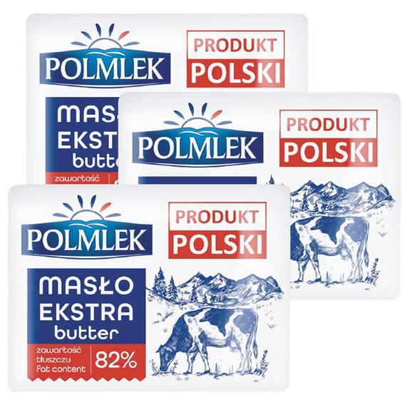 Zdjęcie produktu - Masło ekstra 82% Polmlek