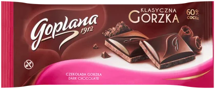 Czekolada gorzka 60% Goplana 90g widok 1