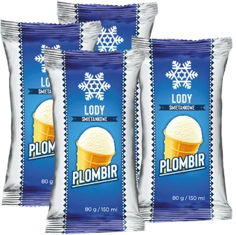 Lody śmietankowe Plombir Śnieżynka 150ml widok 1