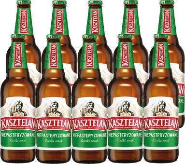 Piwo Kasztelan niepasteryzow. 0,5l 4,6% but. zw. widok 2