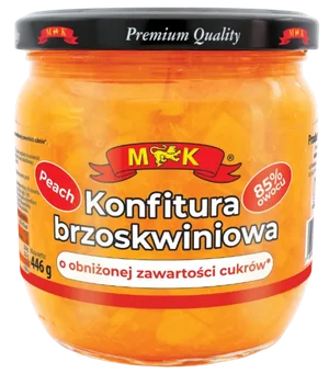 Konfitura brzoskwiniowa Konshurt 446g widok 1