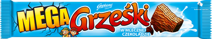Wafel Grześki Mega mleczny 48g widok 1