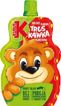 Mus marchew truskawka Kubuś 100g widok główny 