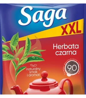 Herbata czarna ekspresowa Saga 90x1,4g widok główny
