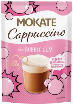 Zdjęcie produktu - Kawa cappuccino bubble gum Mokate 50g