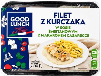 Zdjęcie produktu - Filet z kurcz w sosie śmiet z maka Good Lunch 350g