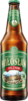 Piwo Miłosław Pilzner 0,5l 5,4% but. zw. widok 1