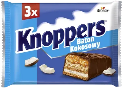 Baton Knoppers kokosowy 3x40g widok 1