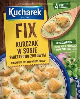 Fix kurczak w sos śmietanowo ziołowym Kucharek 30g widok 1