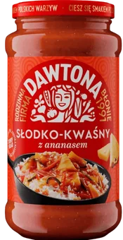 Sos słodko-kwaśny Dawtona 700g widok 1