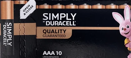 Zdjęcie produktu - Bateria alkaliczna AAA LR03 Duracell 10szt