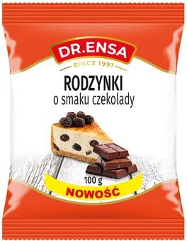 Rodzynki o smaku czekolady Dr. Ensa 100g widok 1