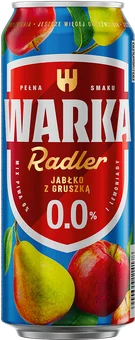 Piwo Warka Radler jabłko gruszka 0,5l 0% puszka widok główny 