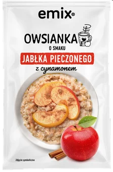 Owsianka pieczone jabłko z cynamonem Emix 55g widok 1