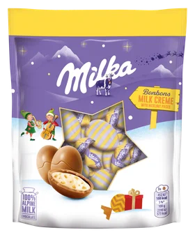 Zdjęcie produktu - Jajka czekoladowe z nadz. mlecznym Milka 86g BN25