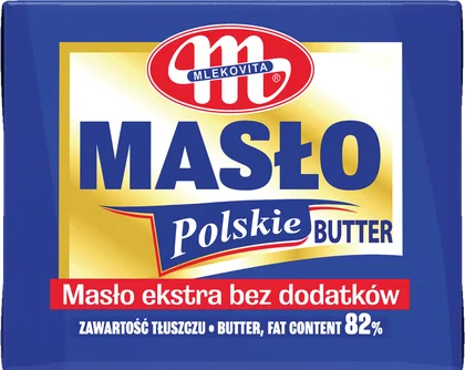 Masło ekstra 82% Polskie 200g widok główny 