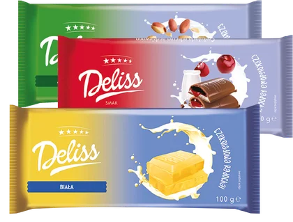 Czekolada biała Deliss 100g widok 1