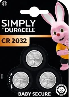 Baterie litowe CR 2032 Simply Duracell 3szt widok 1
