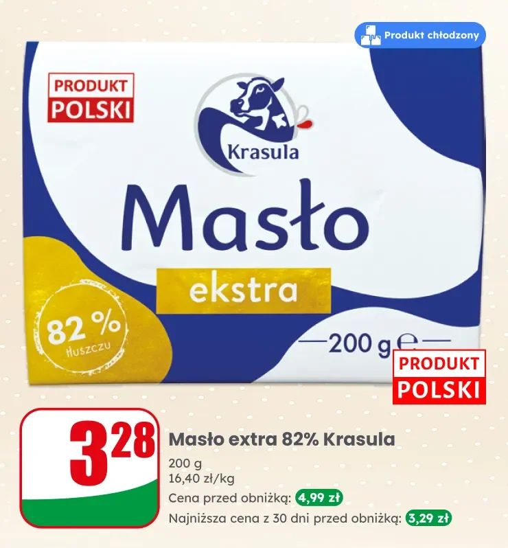 Produkty chłodzone kabanosy sery topione sery żółte masła masło