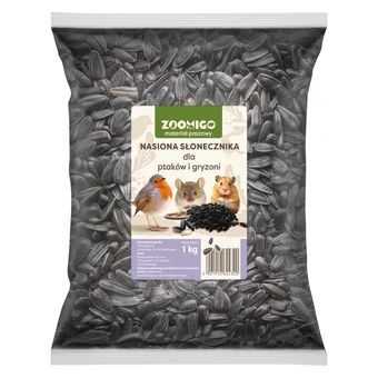 Nasiona słonecznika dla ptaków i gryz. Zoomigo 1kg widok 1