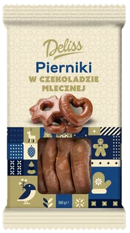 Pierniki w czekoladzie mlecznej Deliss 500g widok główny