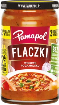Flaki wołowe po zamojsku Pamapol 700g widok główny