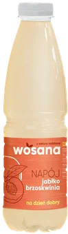 Zdjęcie produktu - Napój niegaz. jabłko brzoskwinia Wosana 1l