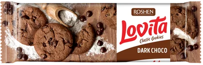Zdjęcie produktu - Ciastka Lovita o smaku czekoladowym Roshen 150g