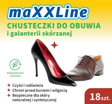 Chusteczki nasączane do obuwia Maxxline 18szt widok 1