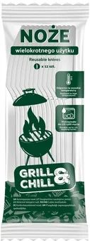 Zdjęcie produktu - Noże transp wielokrotnego użytku Grill&Chill 12szt