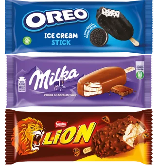 Lody na patyku Oreo/Milka/Lion 90ml mix widok 3